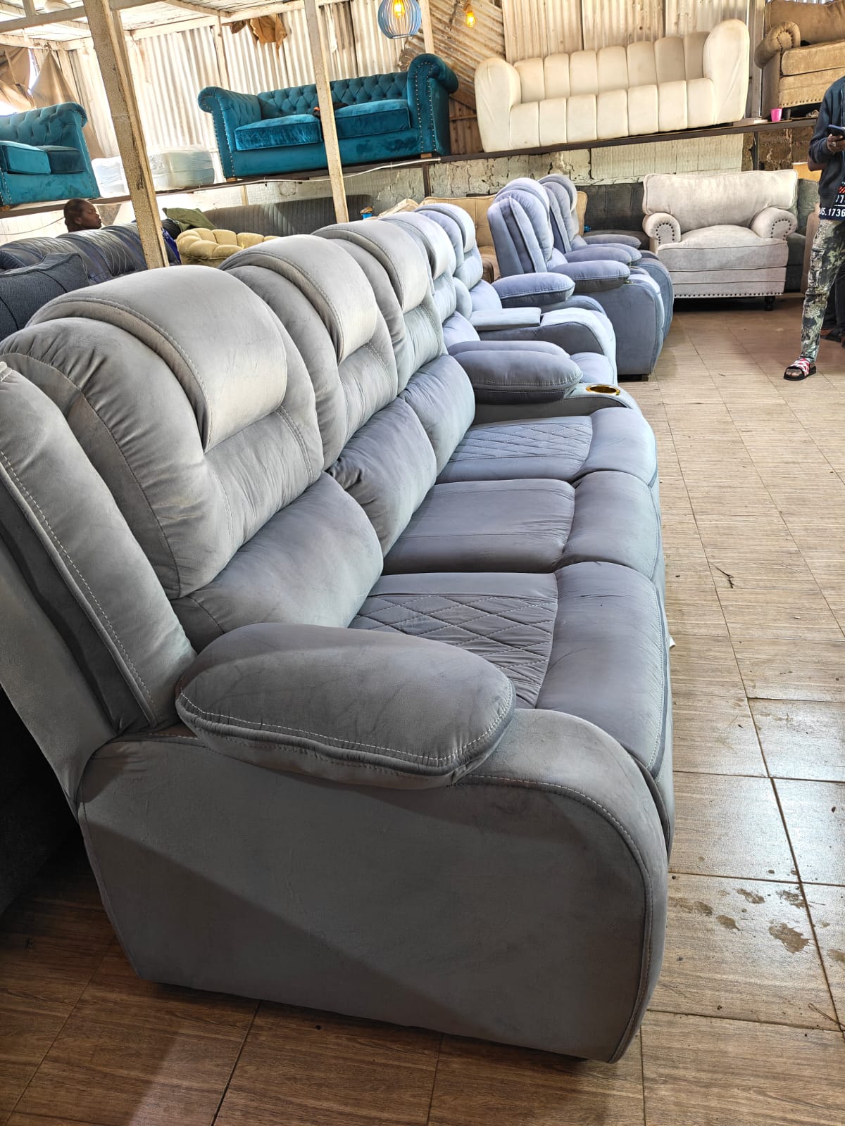 Executive Timber-Trim Recliner Suite product image 3