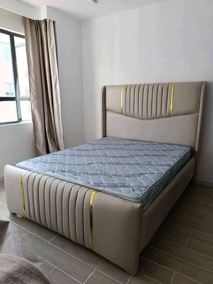 Aurelia Gold-Line Wingback Bed product image 2