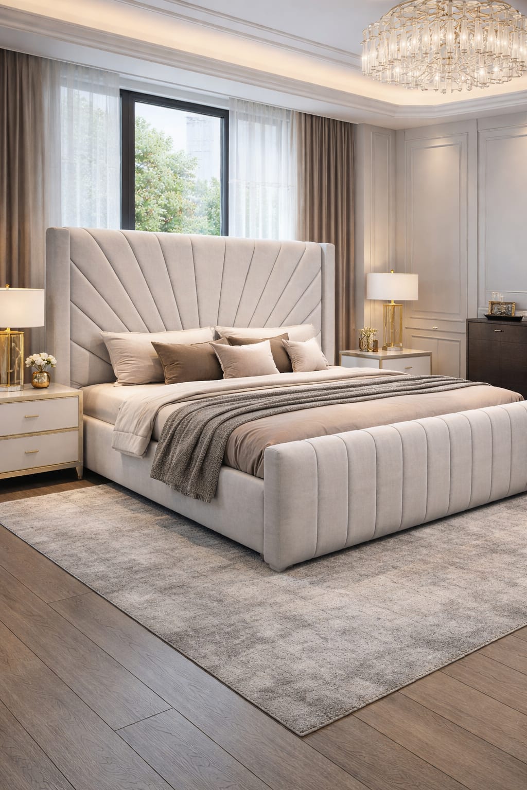 Solara Fan-Panel Bed