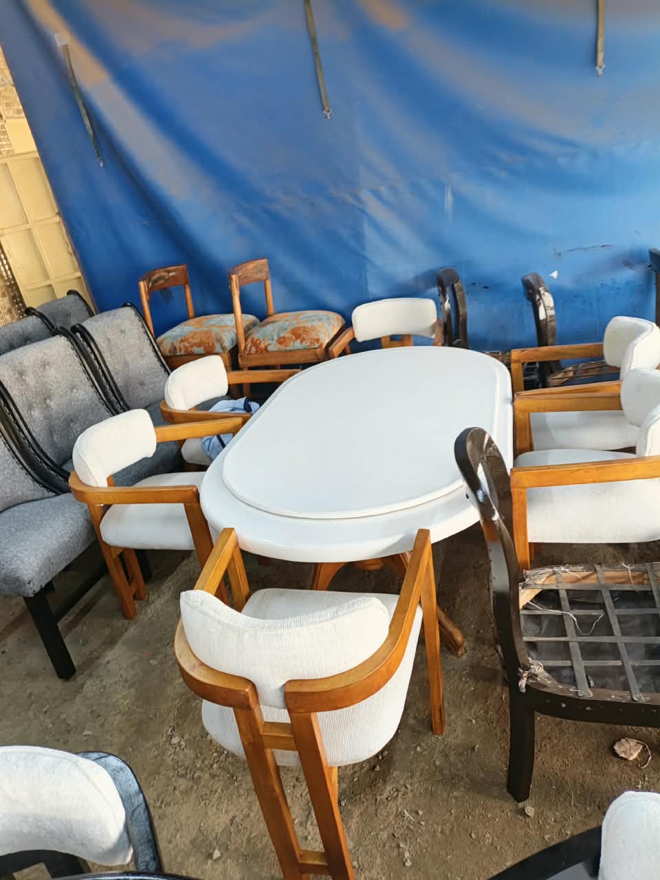 Modern 6-Seater Wooden Dining Set